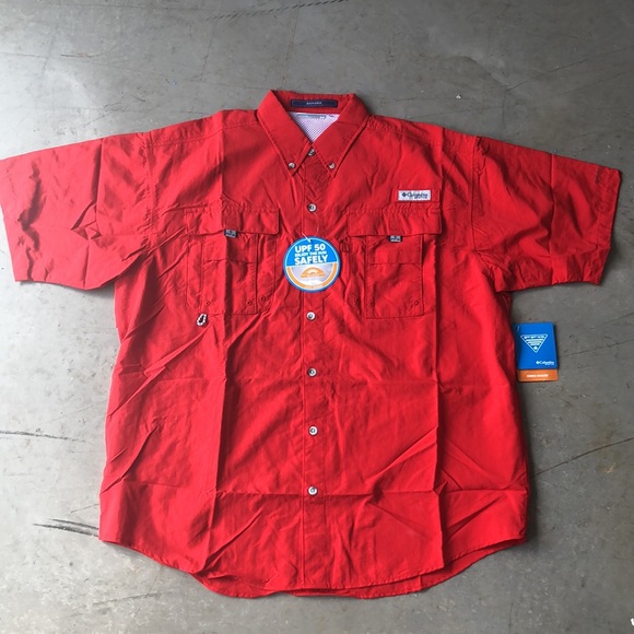 🆕Columbia PFG Bahama II Short Sleeve Outdoor Shirt UPF50 Men's ~ Size Medium - Picture 6 of 11
